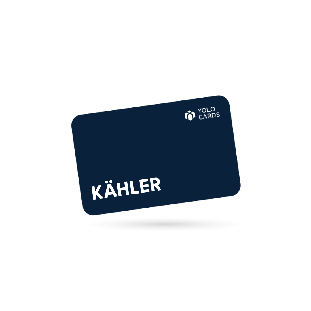 Kähler gavekort – YOLO Cards