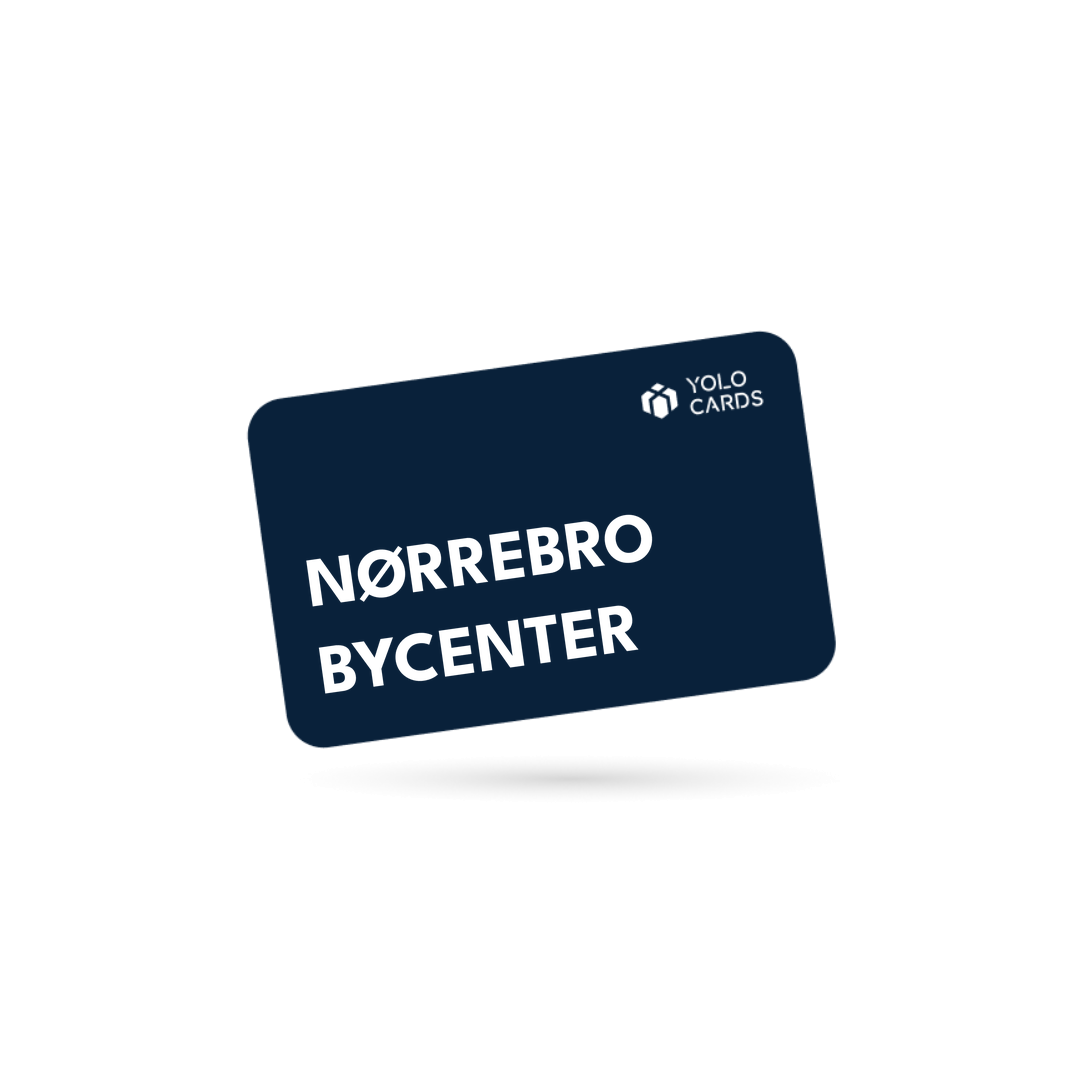 Nørrebro Bycenter gavekort – YOLO Cards