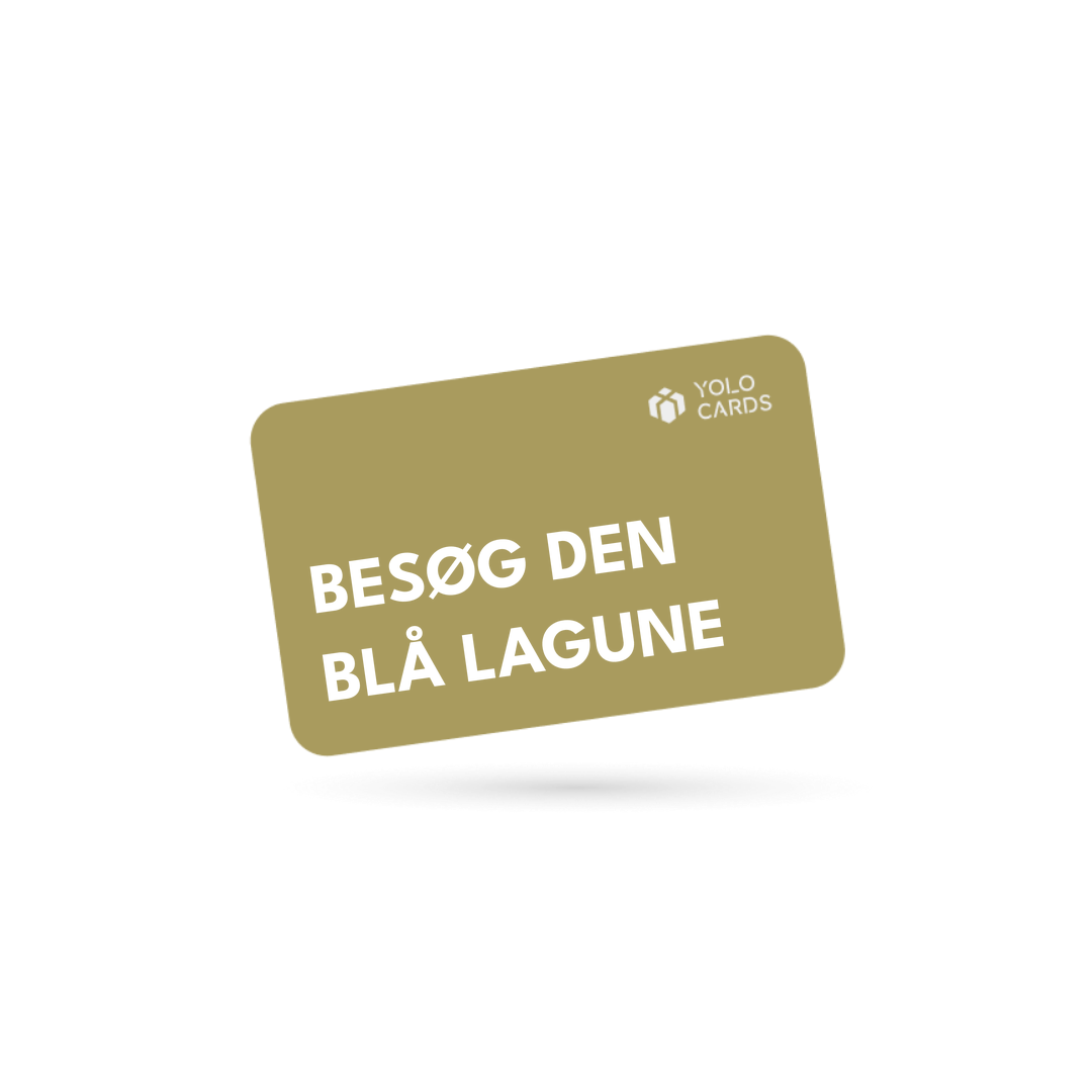 YOLO-gavekort – Besøg Den Blå Lagune