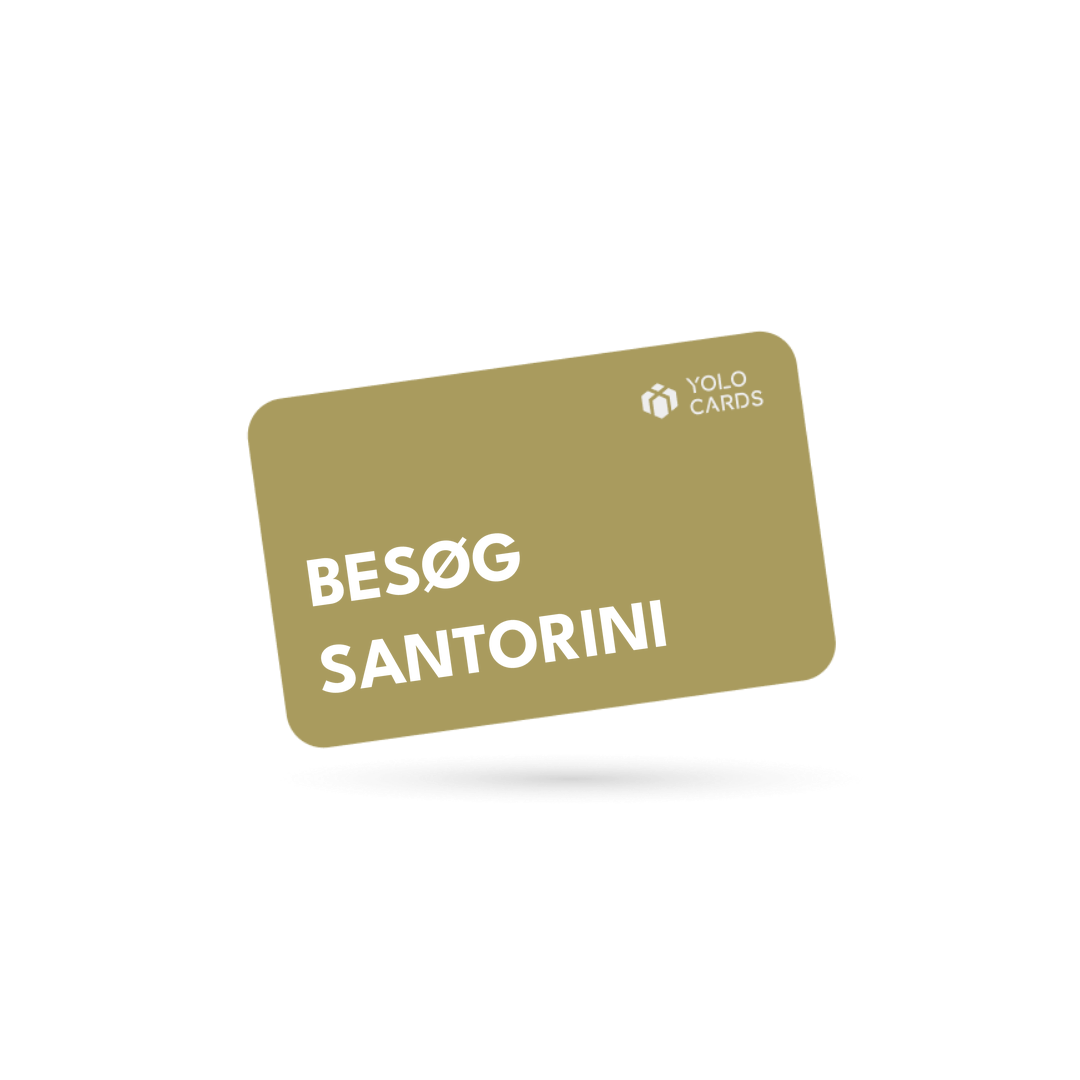 YOLO-gavekort – Besøg Santorini