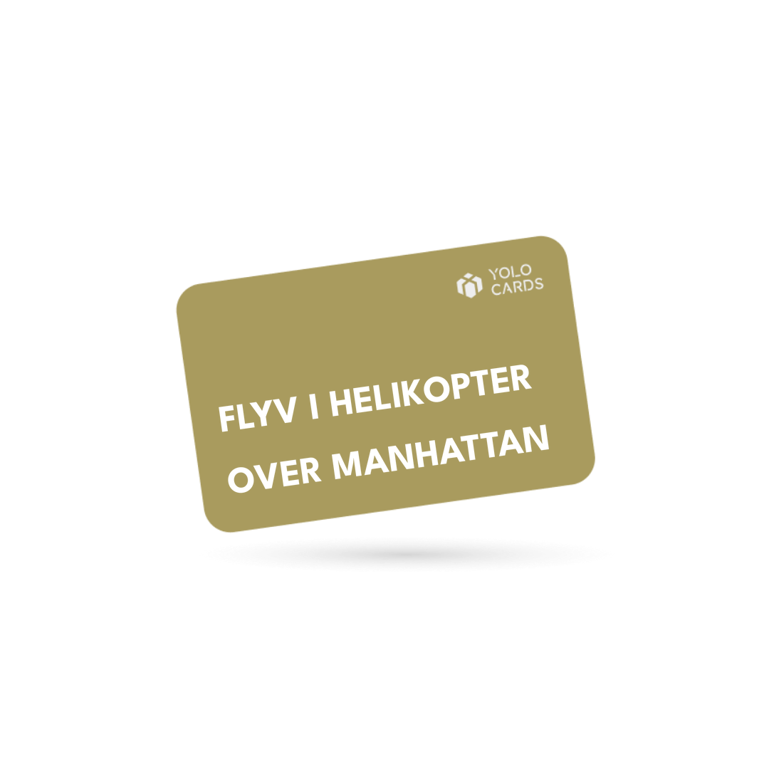 YOLO-gavekort – Flyv i helikopter over Manhattan