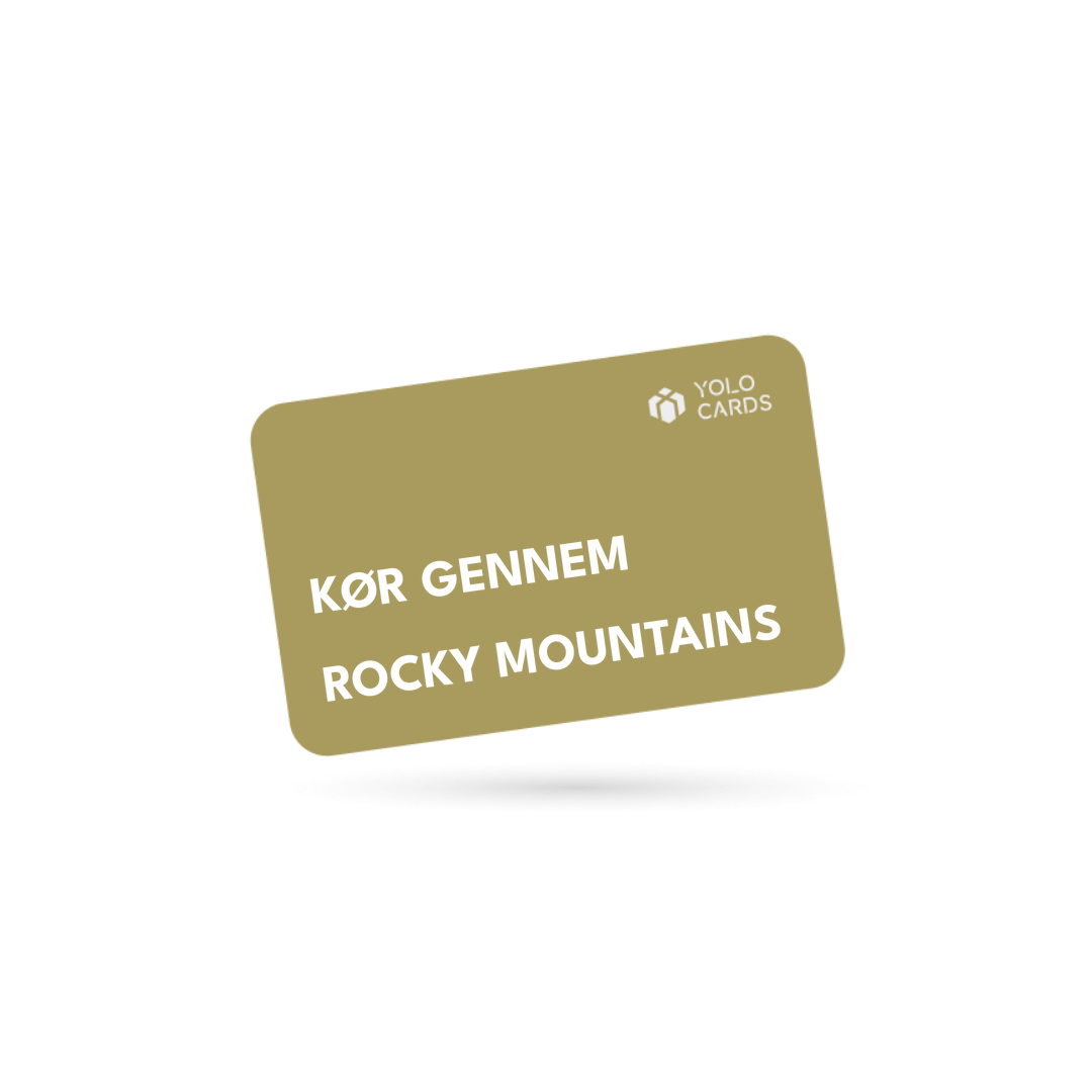 YOLO-gavekort – Kør gennem Rocky Mountains