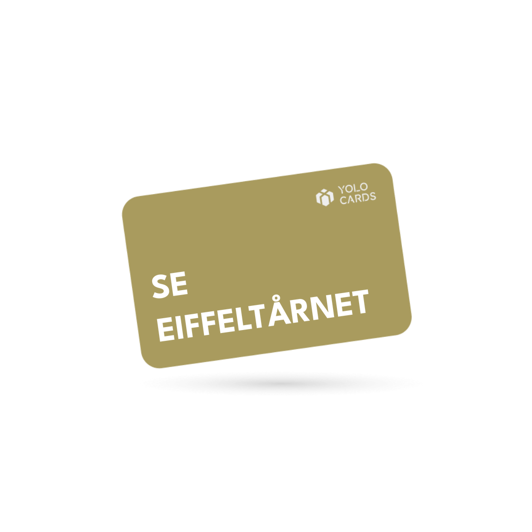 YOLO-gavekort – Se Eiffeltårnet