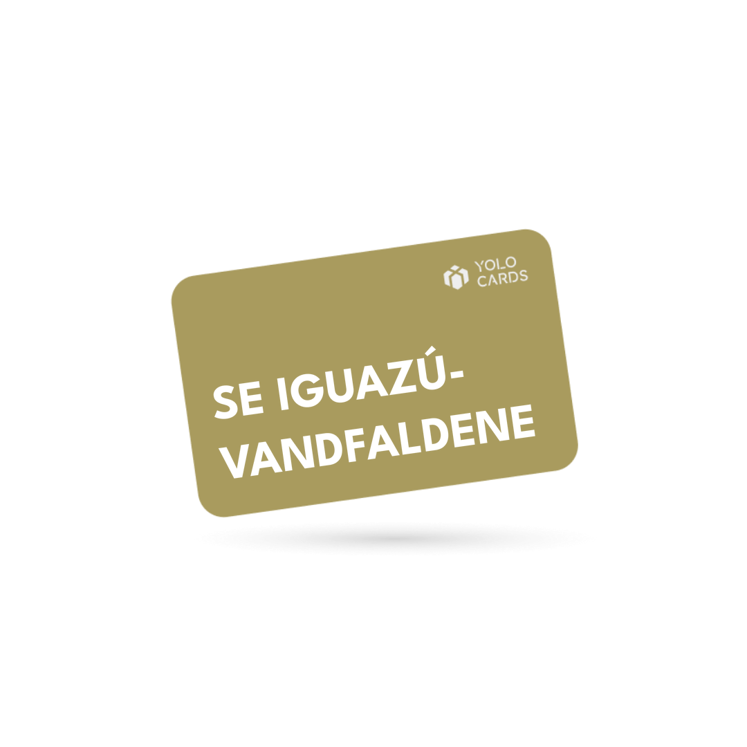 YOLO-gavekort – Se Iguazú-vandfaldene
