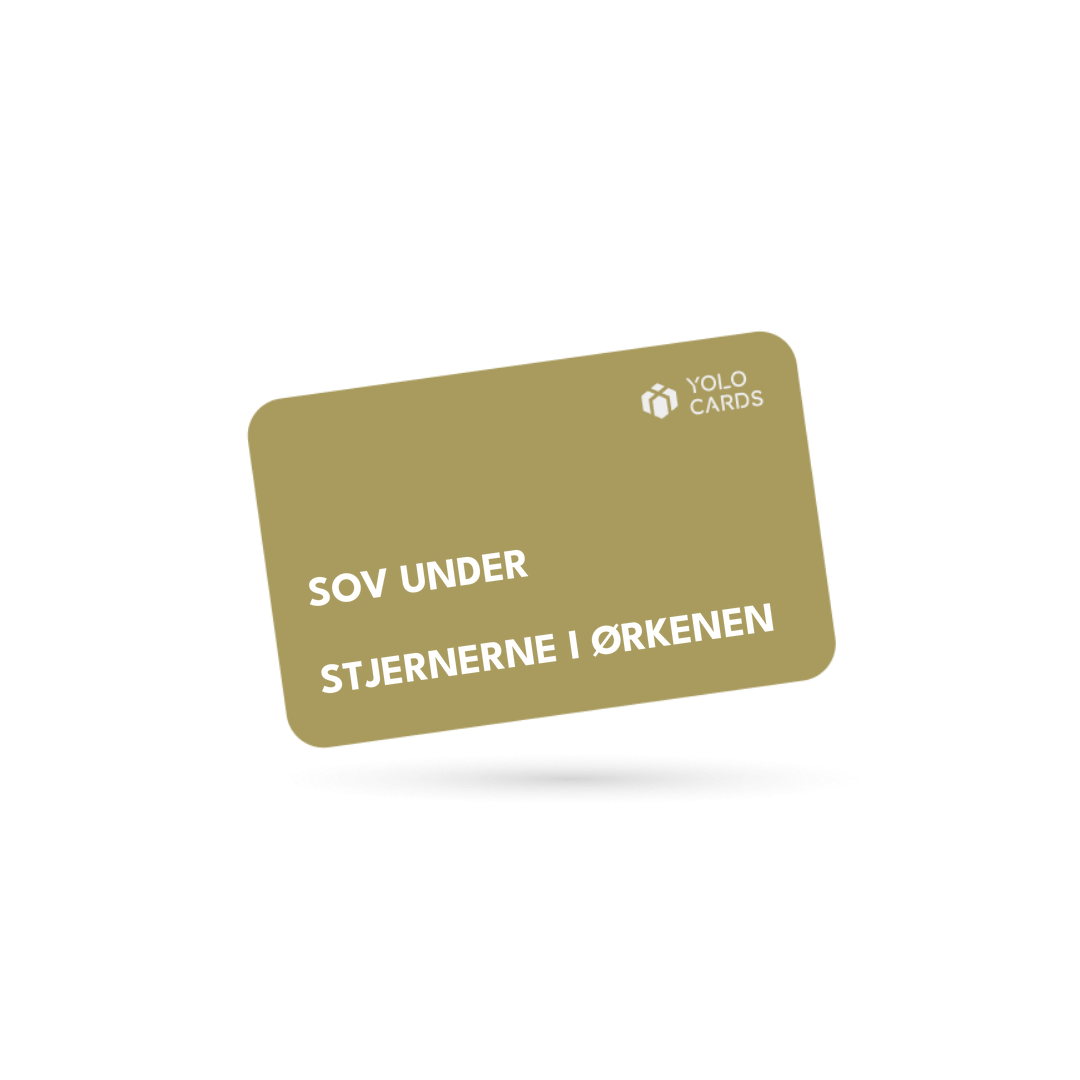 YOLO-gavekort – Sov under stjernerne i ørkenen